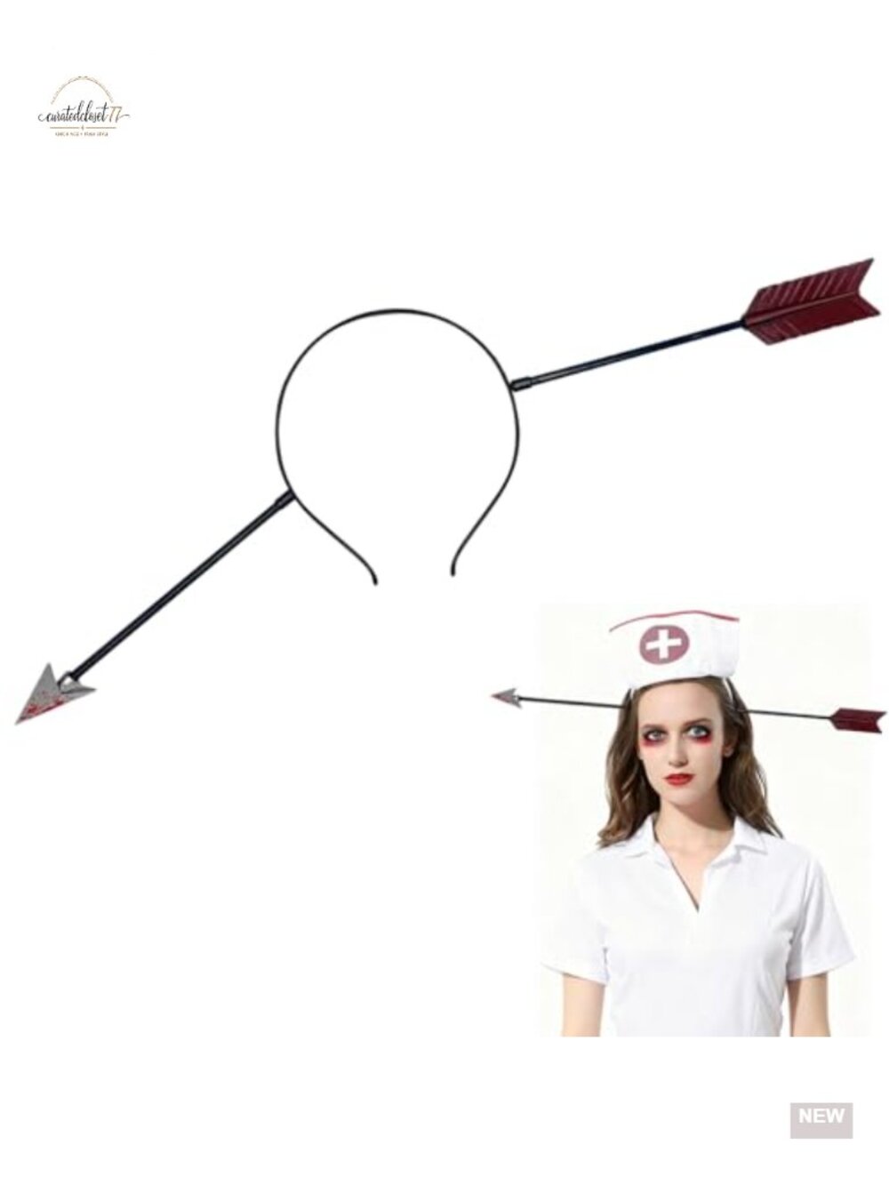 Halloween Scary Bloody Headband Horror Cosplay Props Adult Party